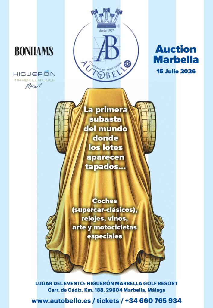 Cartel Marbella Auction Subasta Coches